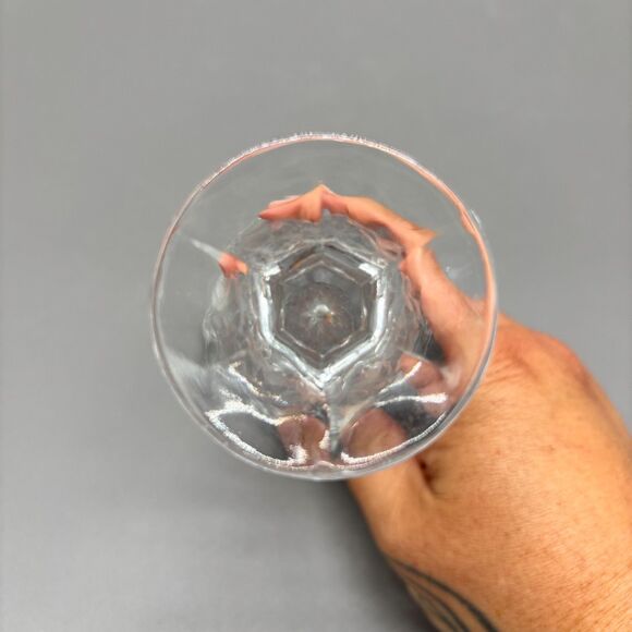 Vintage Bohemian Lead Crystal Cut Glass Bud Vase Starburst Panel Pedestal 6" - Picture 3 of 6